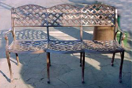 Cast Aluminum Garden Patio Furniture Weave Chair